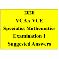 Detailed answers 2020 VCAA VCE Specialist Mathematics Examination 1